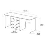 Письменный стол на двоих ДОМУС Твин-1