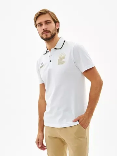 Поло с коротким рукавом без кармана