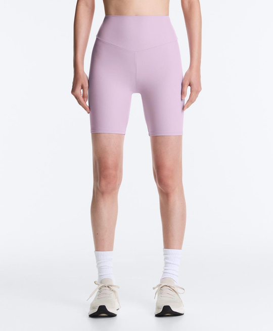 OYSHO Легинсы-велосипедки Comfortlux с высокой посадкой длиной 20 см, сиреневый