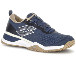 Теннисные кроссовки Lotto Raptor Hyperpulse 100 III SPD - indigo blue/all white/irish beige