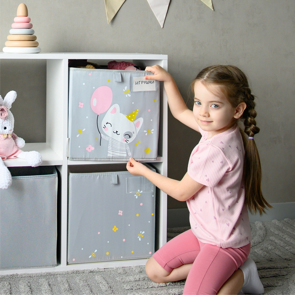 Коробка для игрушек. Котик