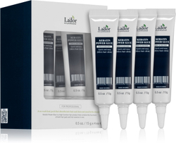 La'dor Keratin Power Glue - несмываемый уход за волосами с кератином /   4x15  g  / GTIN 8809500815358