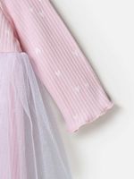 Платье с юбкой из фатина "Роза" 0+