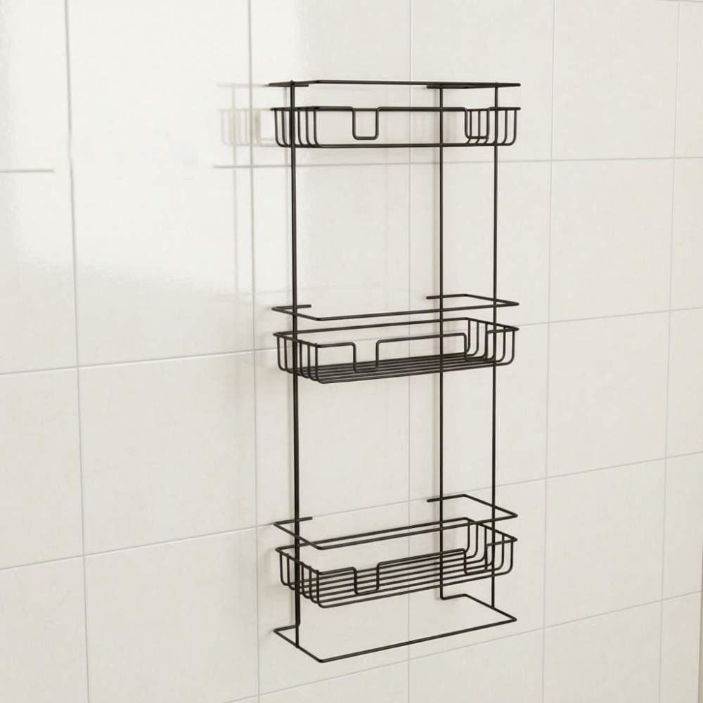 Полка напольная/настенная прямая 29,5*12,5*66см с полимерным покрытием