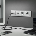 Рамка на 4 поста Stream (серебряный)