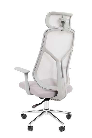 Офисное кресло Chairman CH588 с подголовником серый пластик, серый