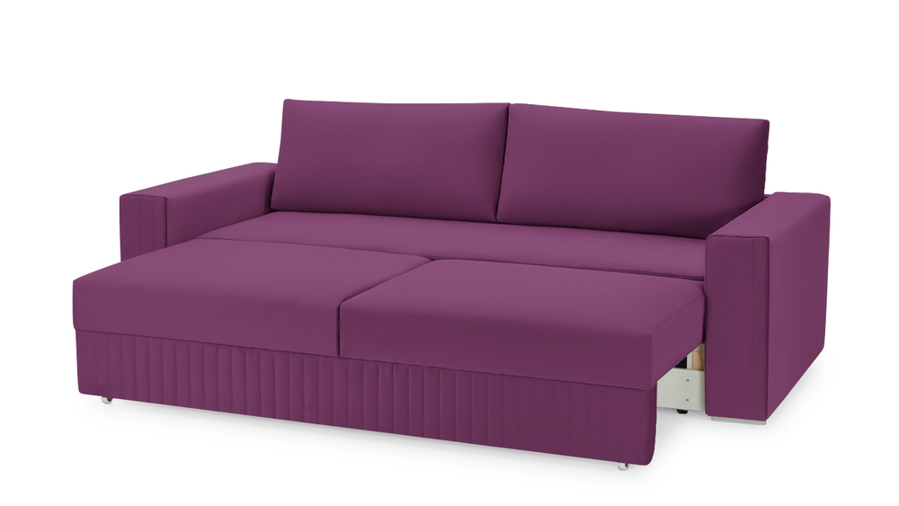 Диван Тусон Лайт Vivaldi 19 232*105*90 см, Фиолетовый  Еврокнижка Фиеста