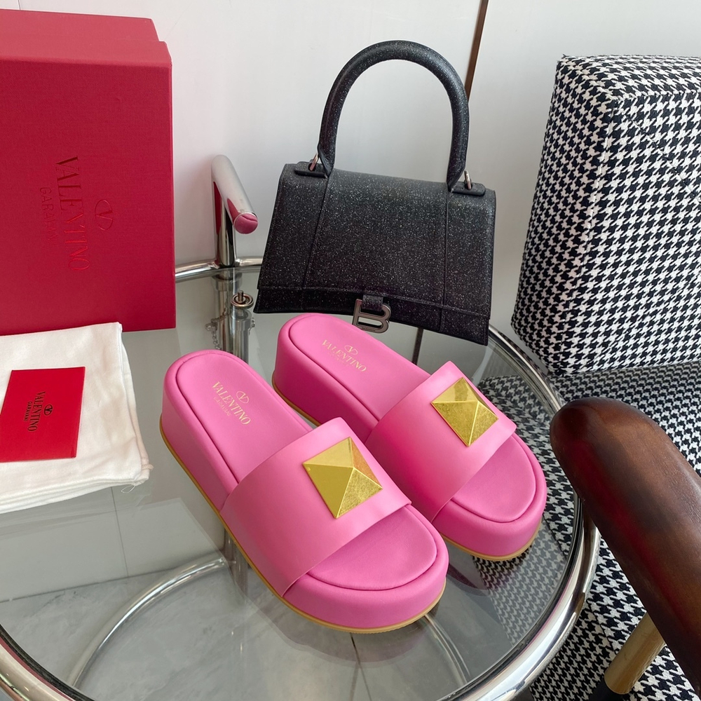 Valentino Roman Stud Slide Sandal