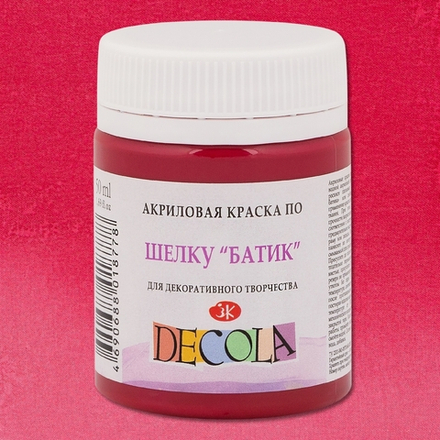 Декола акрил шелк/батик 50 мл Розовая