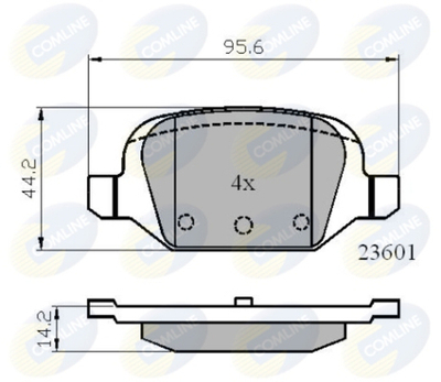 COMLINE - CBP01026-CML - Brake Pad Set, disc brake