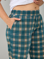 Брюки Б-18/морволна-оранжклетка