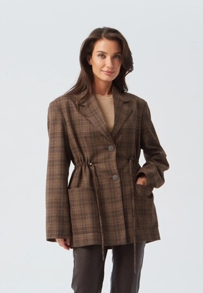 Жакет клетка на кулиске