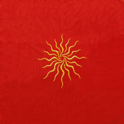 Скатерть для гадания на картах Таро "Солнце" (80 см х 80 см) / Lo Scarabeo