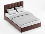 Мягкая двуспальная кровать "Трезо" с подъемным механизмом