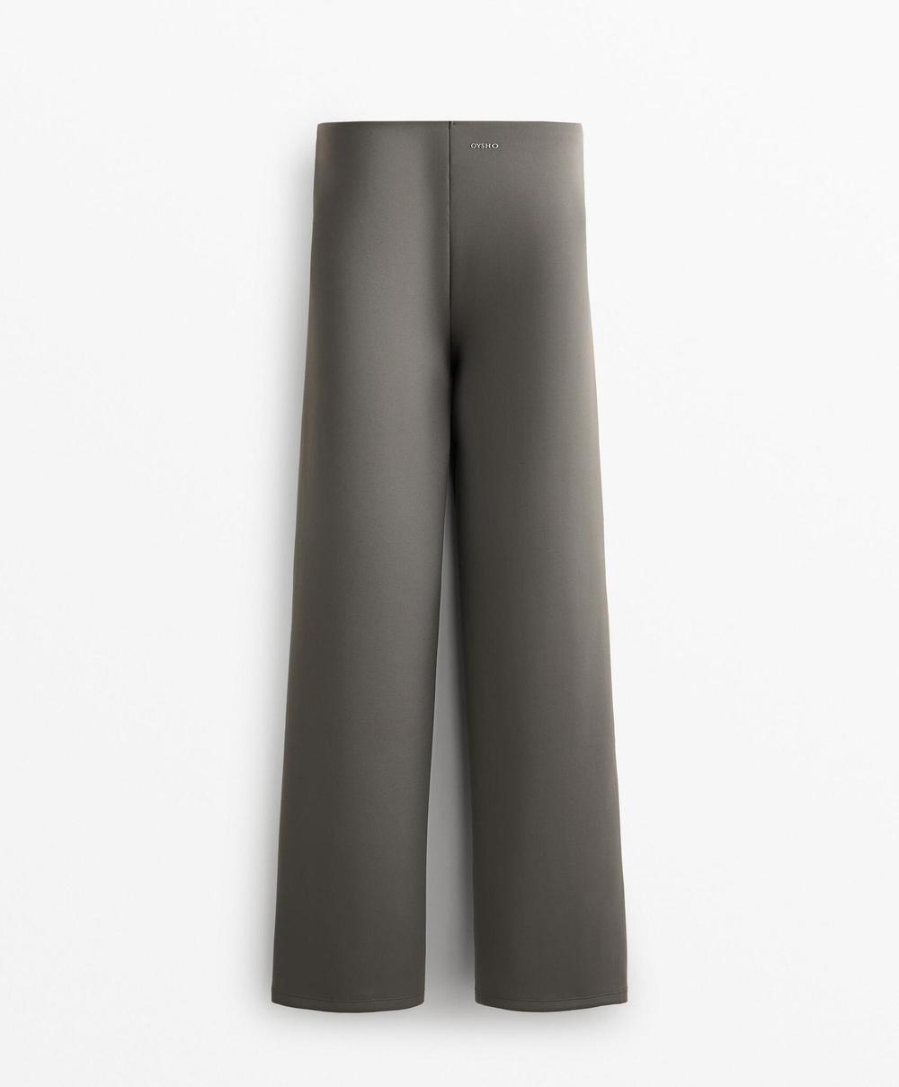 OYSHO Прямые брюки из прочной ткани, серо-зеленый