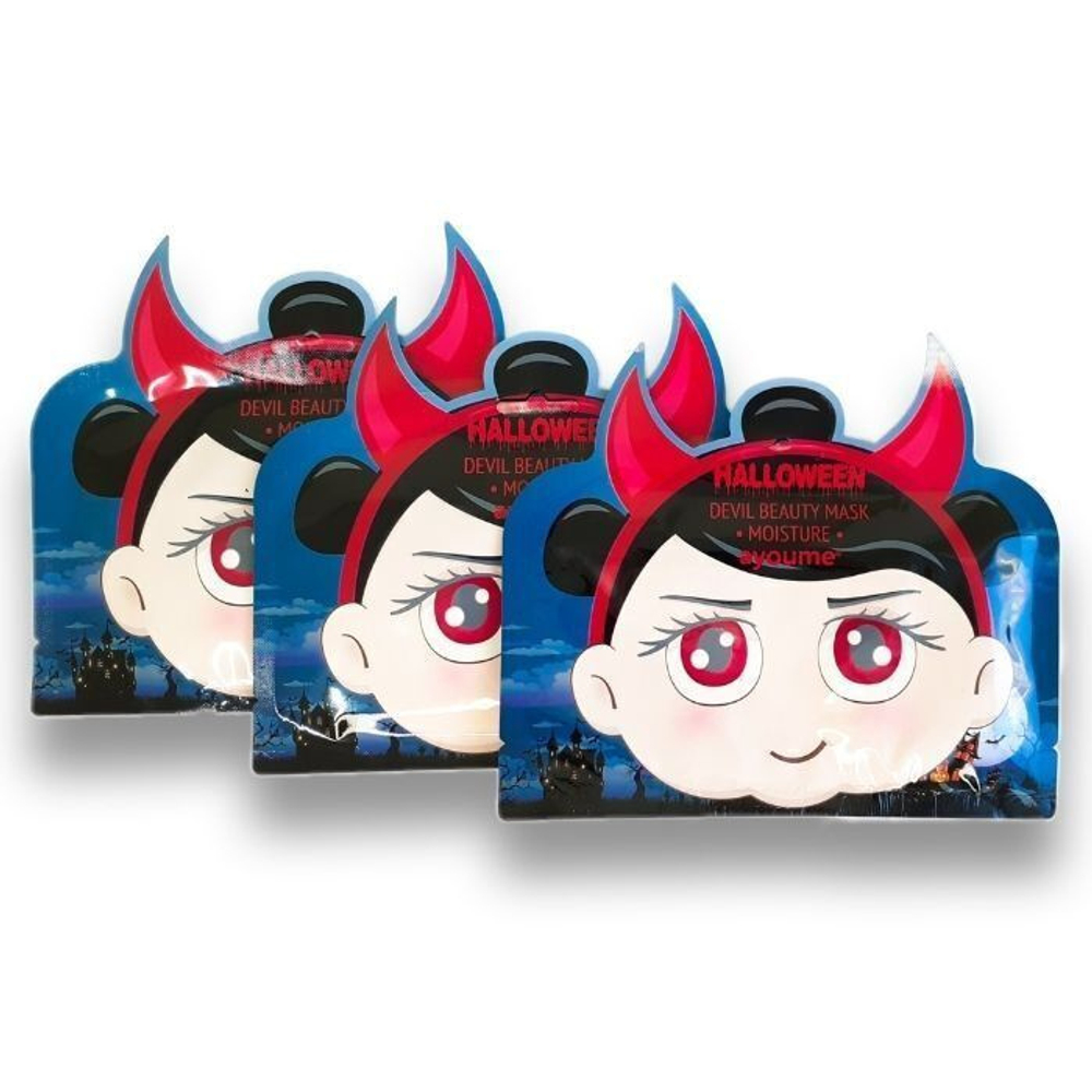 Ayoume Halloween Devil Beauty Mask Moisture - Увлажняющая тканевая маска для лица