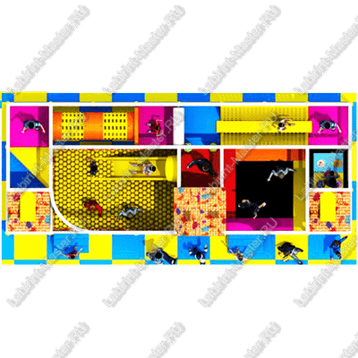 Детский игровой лабиринт "Ночной городок"