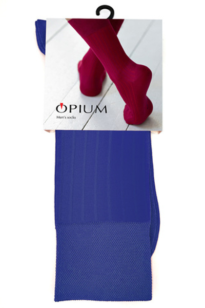 Мужские носки Premium "в рубчик" Синий Opium