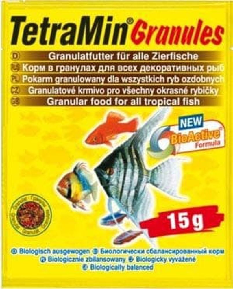 TetraMin Granules корм для всех видов рыб в гранулах 15 г (sachet)