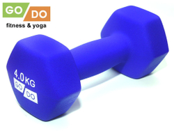 Гантель матовая в неопреновой оболочке GO DO