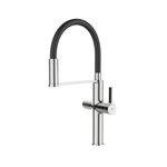 Смеситель для кухни 30к IDDIS IKNSBFFi05 "Ikon" с вых для пит. фильтра выс.гибкий излив ХРОМ