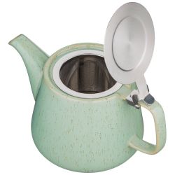ЧАЙНИК С МЕТАЛЛ.СИТОМ И КРЫШКОЙ "LUSTER" 1200МЛ, 23,5*11*12,5СМ, ЗЕЛЕНЫЙ (КОР=12ШТ.)