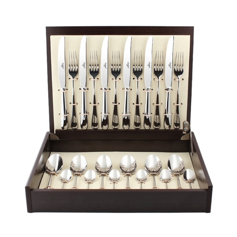 Набор столовых приборов на 6 персон 24 предмета Cutipol Alcantara в коробке