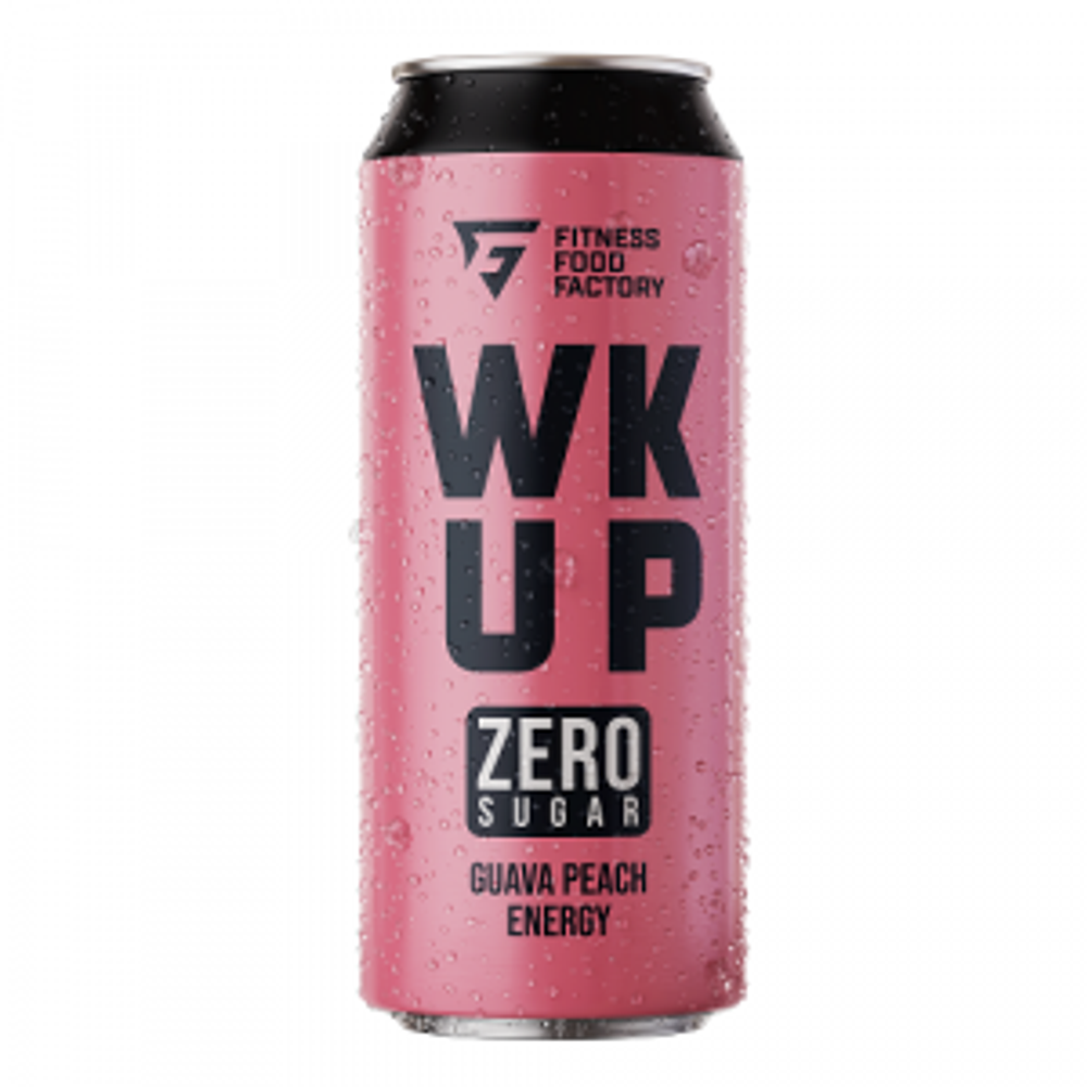Тонизирующий напиток Wake Up Гуава-Персик ж/б 0,450л х 12шт  АТ