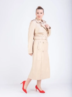 Тренчкот женский плащ женский кожаный