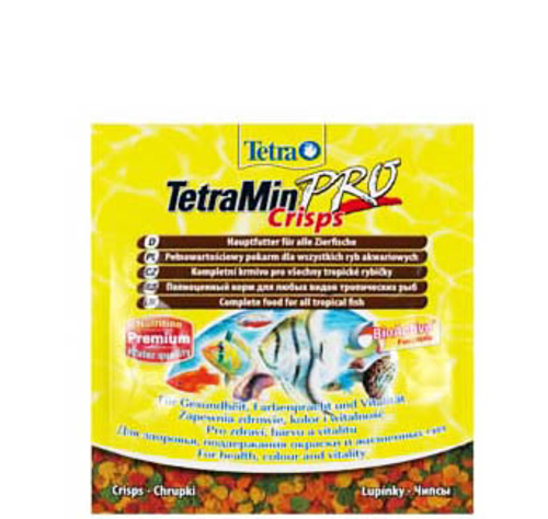 Корм для рыб TetraMin Pro Crisps Sachet, корм-чипсы для всех видов рыб, 12 гр.