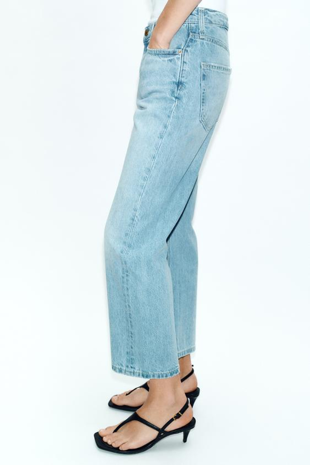 Z1975 УКОРОЧЕННЫЕ ДЖИНСЫ С СРЕДНЕЙ ЛИНИЕЙ ТАЛИИ - ZARA
