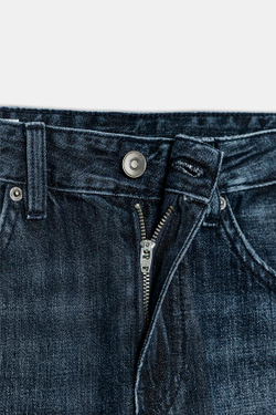 ZARA ДЖИНСЫ TRF BALLOON СО СРЕДНЕЙ ПОСАДКОЙ И ШЛЕВКАМИ, ИНДИГО