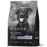Premier Dog Medium Salmon&Turkey Сухой корм для взрослых пород средних пород с лососем и индейкой, 3 кг