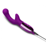 Фиолетовый вибромассажер 19см с двумя моторами Le Wand XO Purple LW-039-CHR