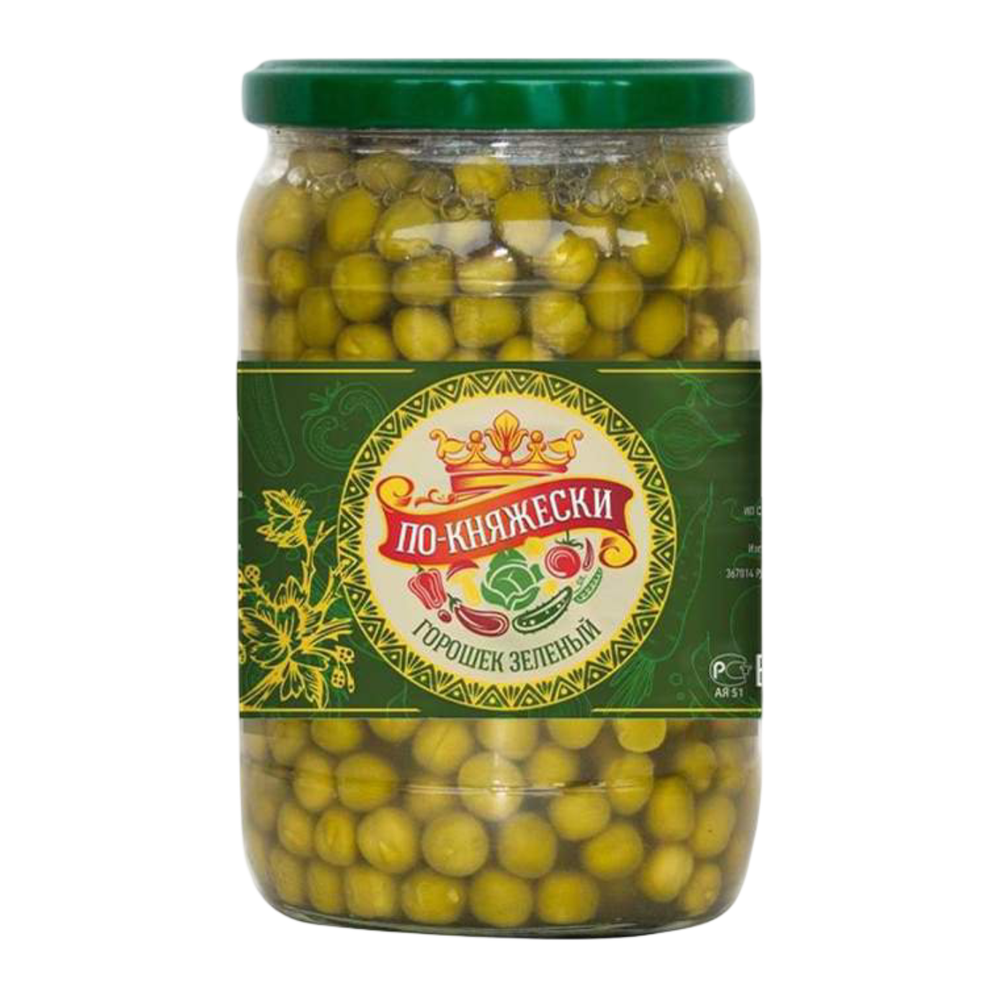 Горошек зеленый "По-княжески" 650г