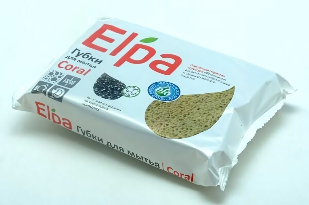 Губка для посуды «ЧистоДел» «ELPA «Coral» (2 шт)