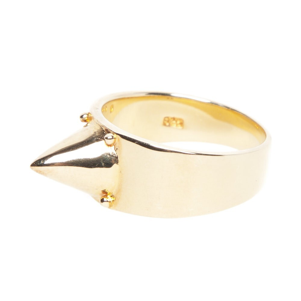 EDDIE BORGO КОЛЬЦО С ШИПОМ ЗОЛОТИСТОЕ