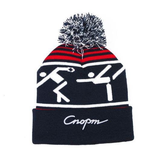 Шапка ЗАПОРОЖЕЦ Sport Beanies Navy/White Red