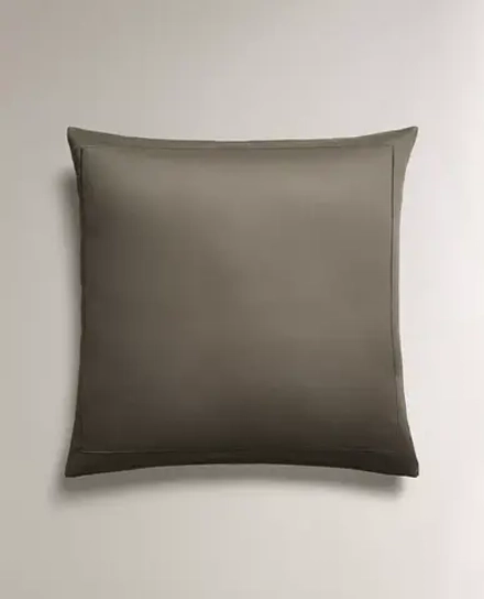 ZARA HOME (300 НИТЕЙ) НАВОЛОЧКА ИЗ ХЛОПКА, УГОЛЬНЫЙ