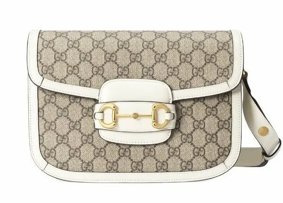 Сумка Gucci 1955 Horsebit белый