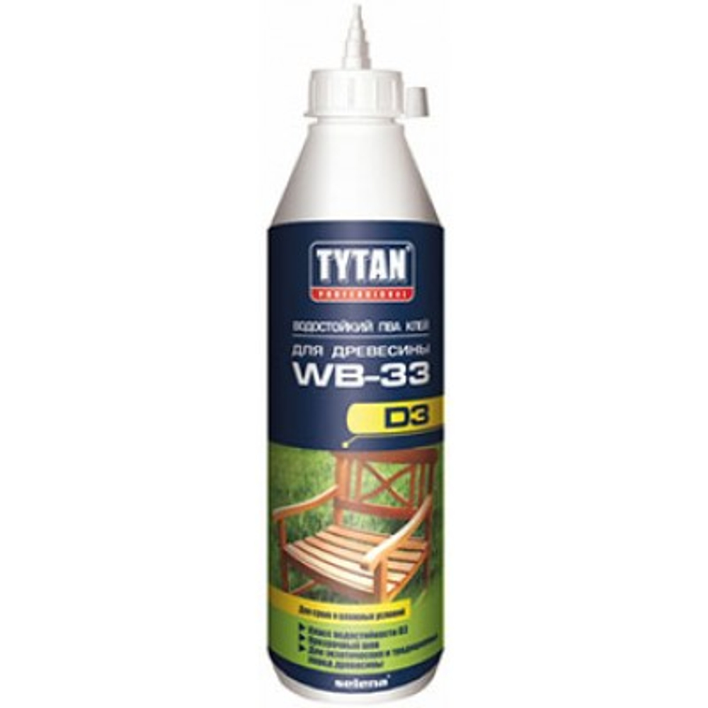 Tytan professional wb 33 d3 клей пва д3 для древесины влагостойкий 200 мл