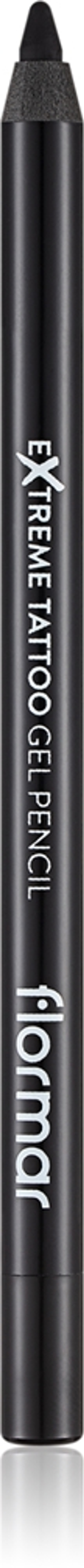 flormar Extreme Tattoo Gel Pencil - Водостойкий гелевый карандаш для глаз оттенок 06 Onyx, 1 g