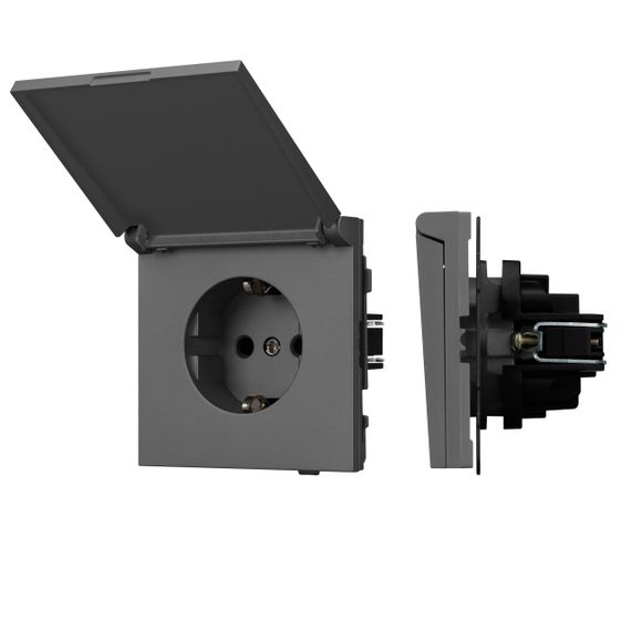 Механизм розетки влагозащищённый SCT-TENDO-MCP-SFPL-GR (230V, 16A) Arlight 054601