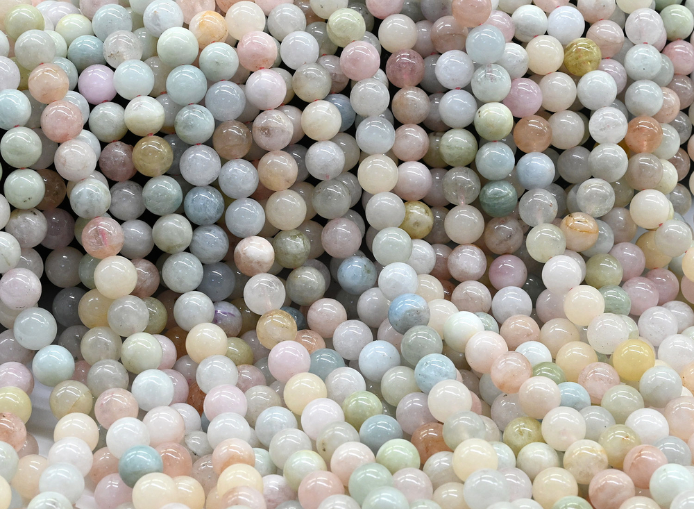 13146-10 Берилл шар 10мм, нить 20см