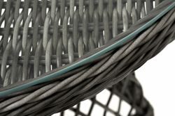 "Алиса" кофейный комплект из искусственного ротанга, цвет графит