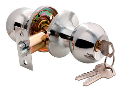 Ручка RUCETTI HK-01 L PC хром, ключ-фиксатор (шарик)