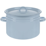 Кастрюля эмалированная 7,5л голубая 20-1620Н