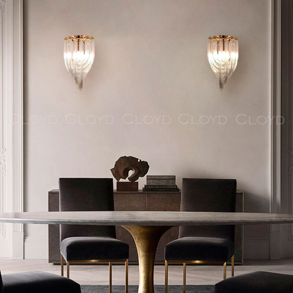 Бра Cloyd MEBIUS-B W1 / выс. 36 см - золото (арт.20294)