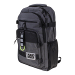 Рюкзак молодежный 51*30*20 см, 2 отделения, с брелоком, чёрно-серый