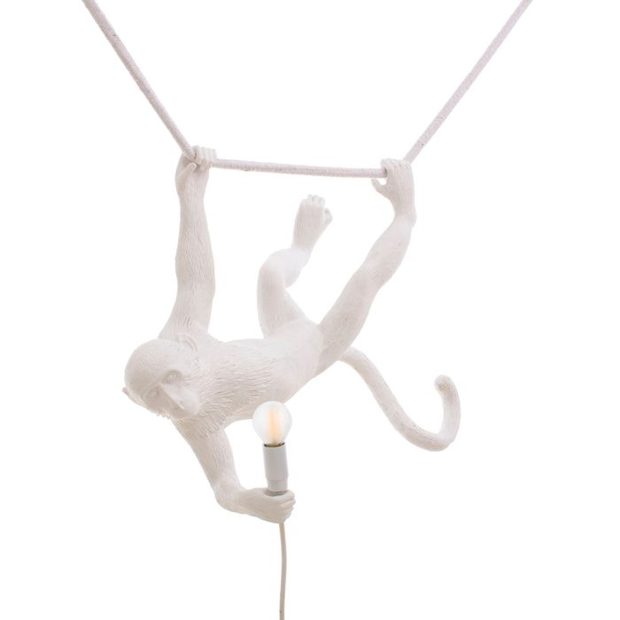 Подвесной светильник Seletti The Monkey Lamp Swing White 14875